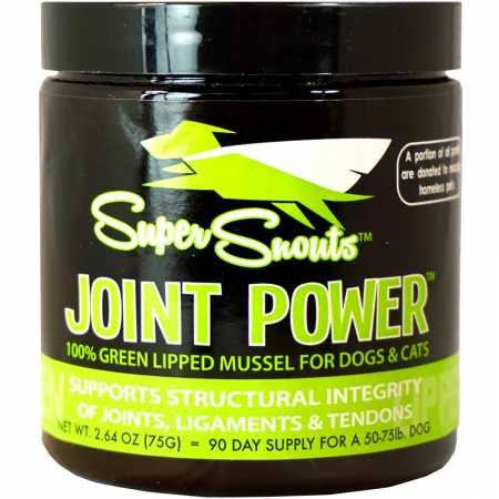 Super Snouts Joint Power Green Lipped Mussel Powder for Dogs and Cats - 2.64oz