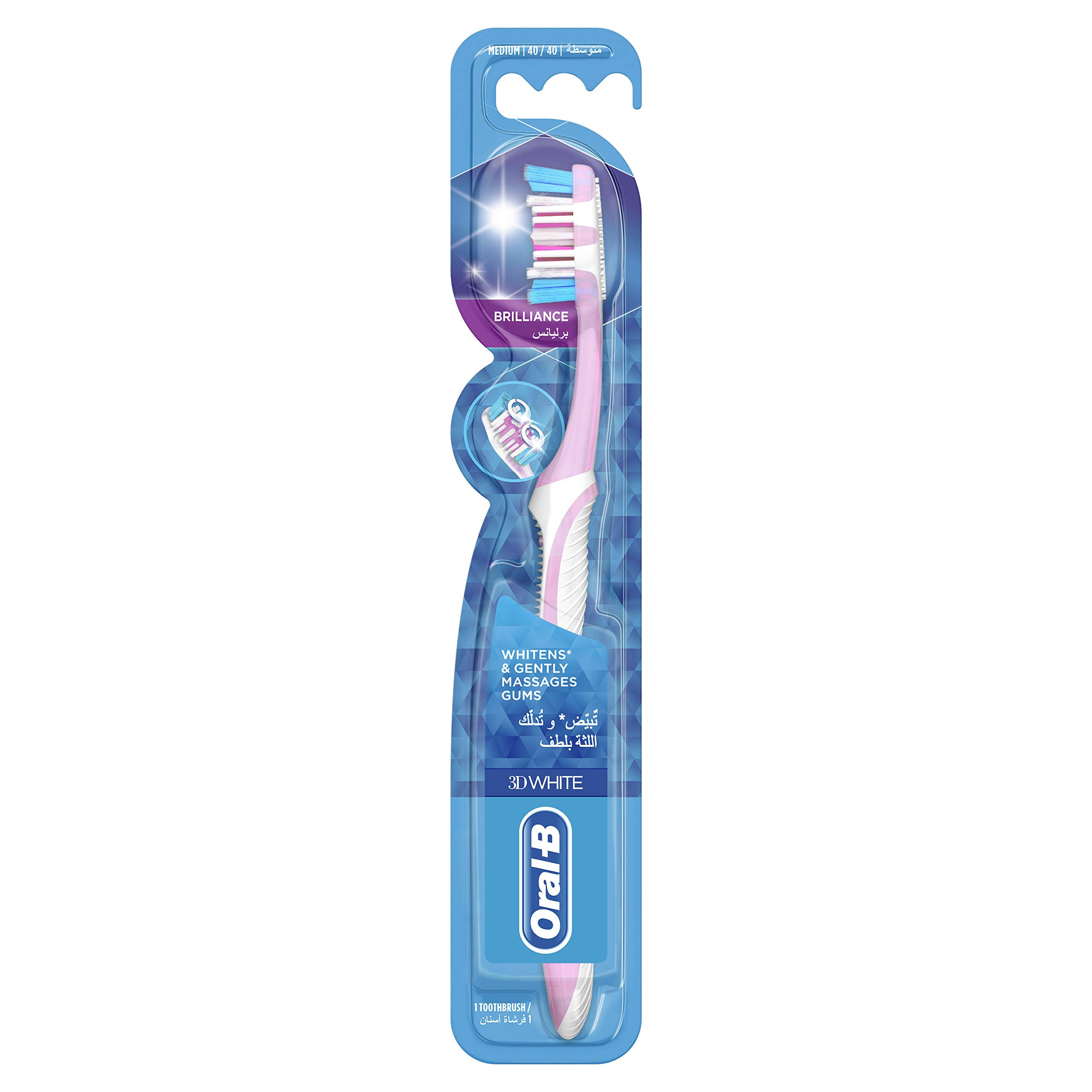 Oral-B 3DWhite Brilliance Manual Toothbrush - Medium