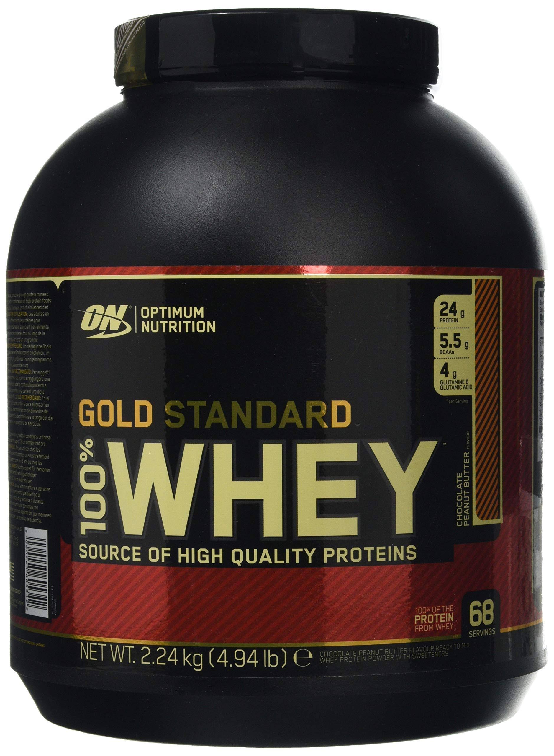 Optimum Nutrition Gold Standard Whey Protein Powder 2.27kg, Chocolate Peanut Butter
