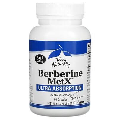 Terry Naturally Berberine MetX Ultra Absorption, 60 Capsules - Metabol