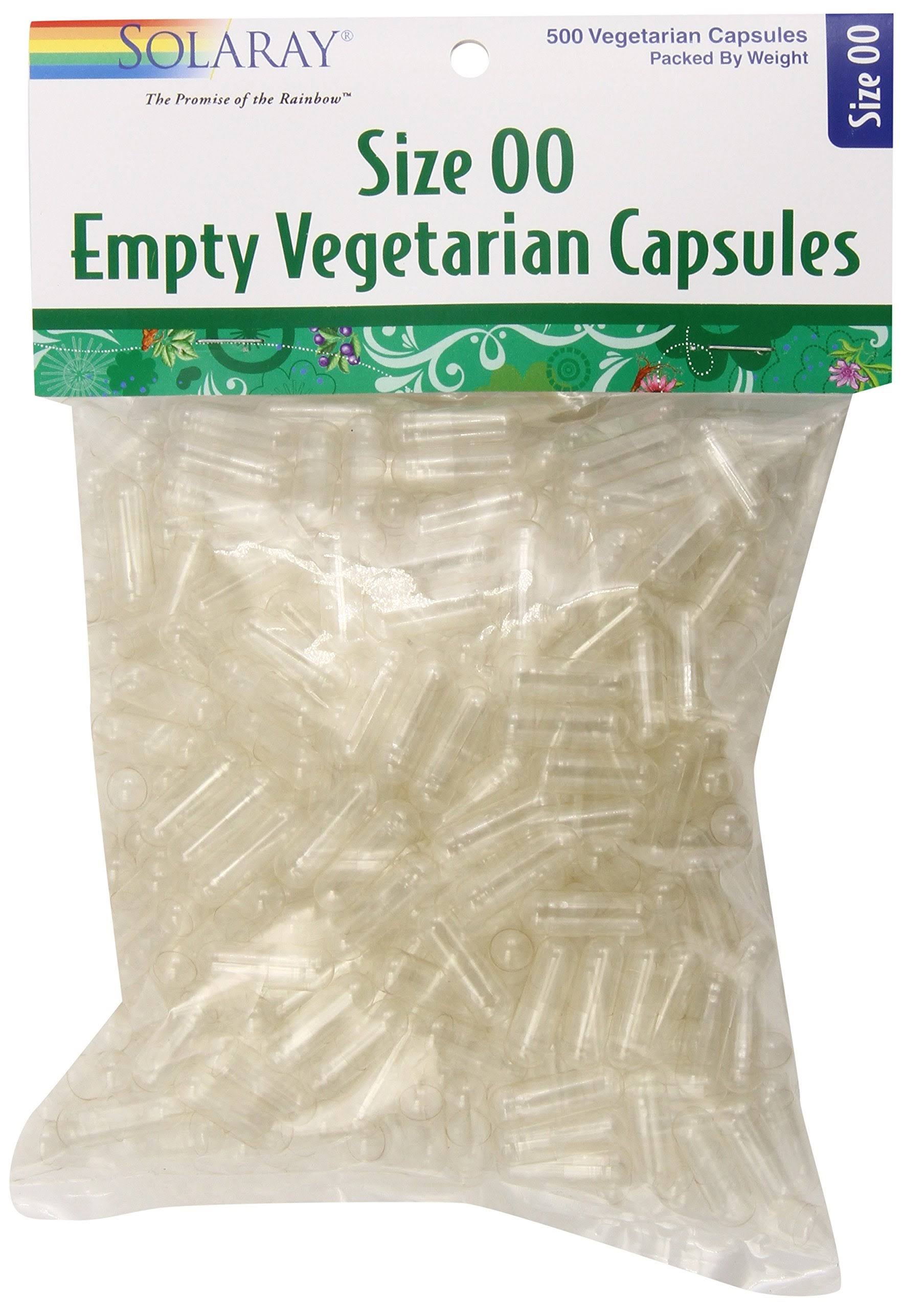 Solaray Empty Vegetable Capsules - Size 00, 500ct