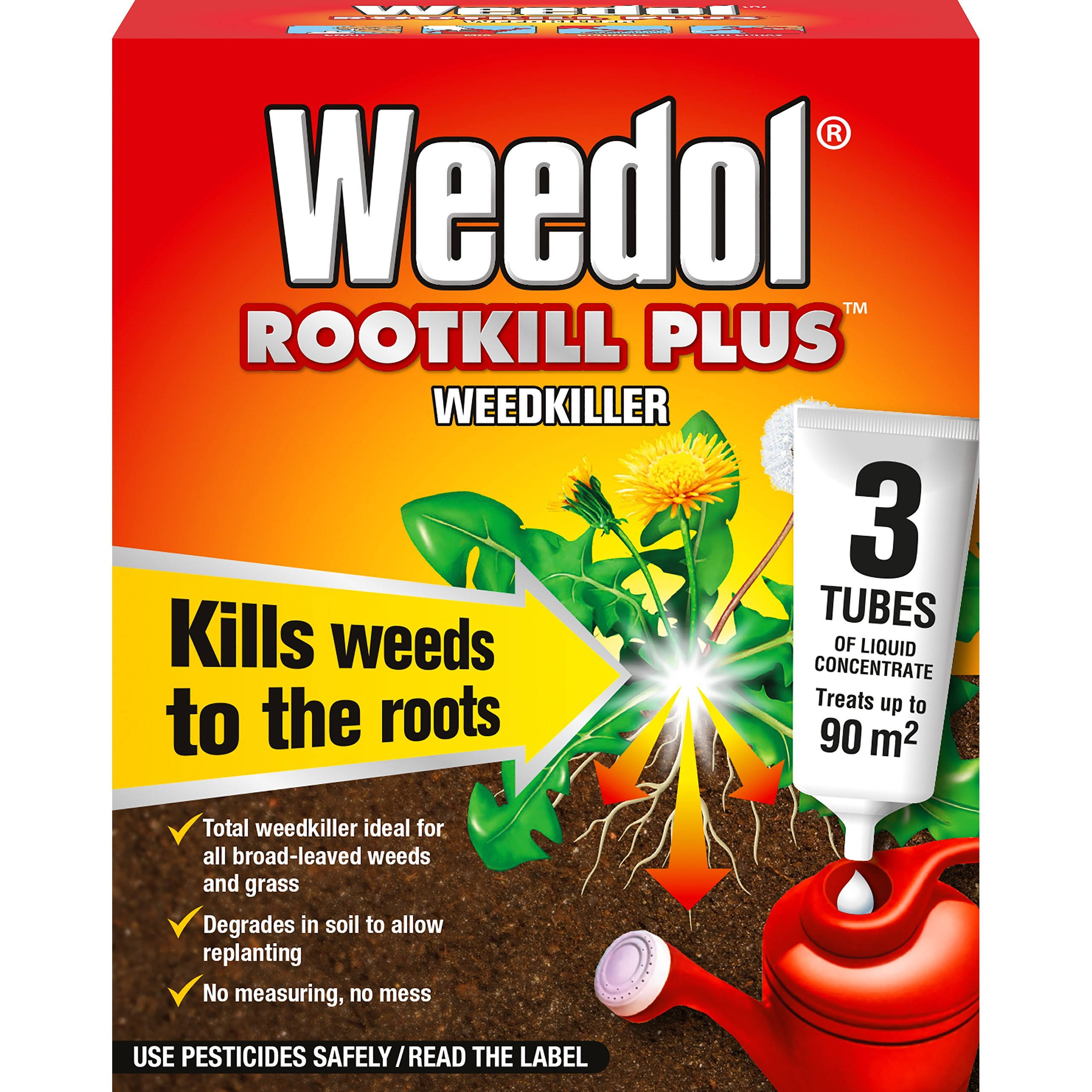 Weedol Rootkill Plus Concentrate - 3 Tubes