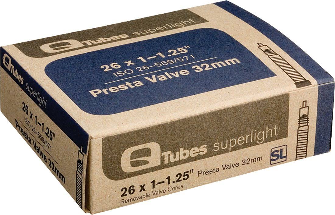 Q-Tubes Superlight Presta Valve Tube - 26"x2.4-2.7", 32mm