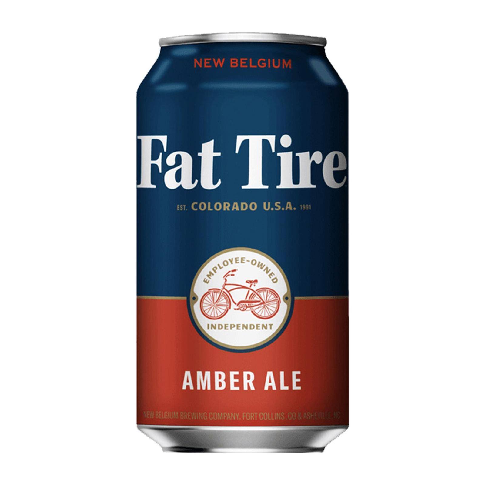 New Belgium Fat Tire Beer, Amber Ale - 12 fl oz