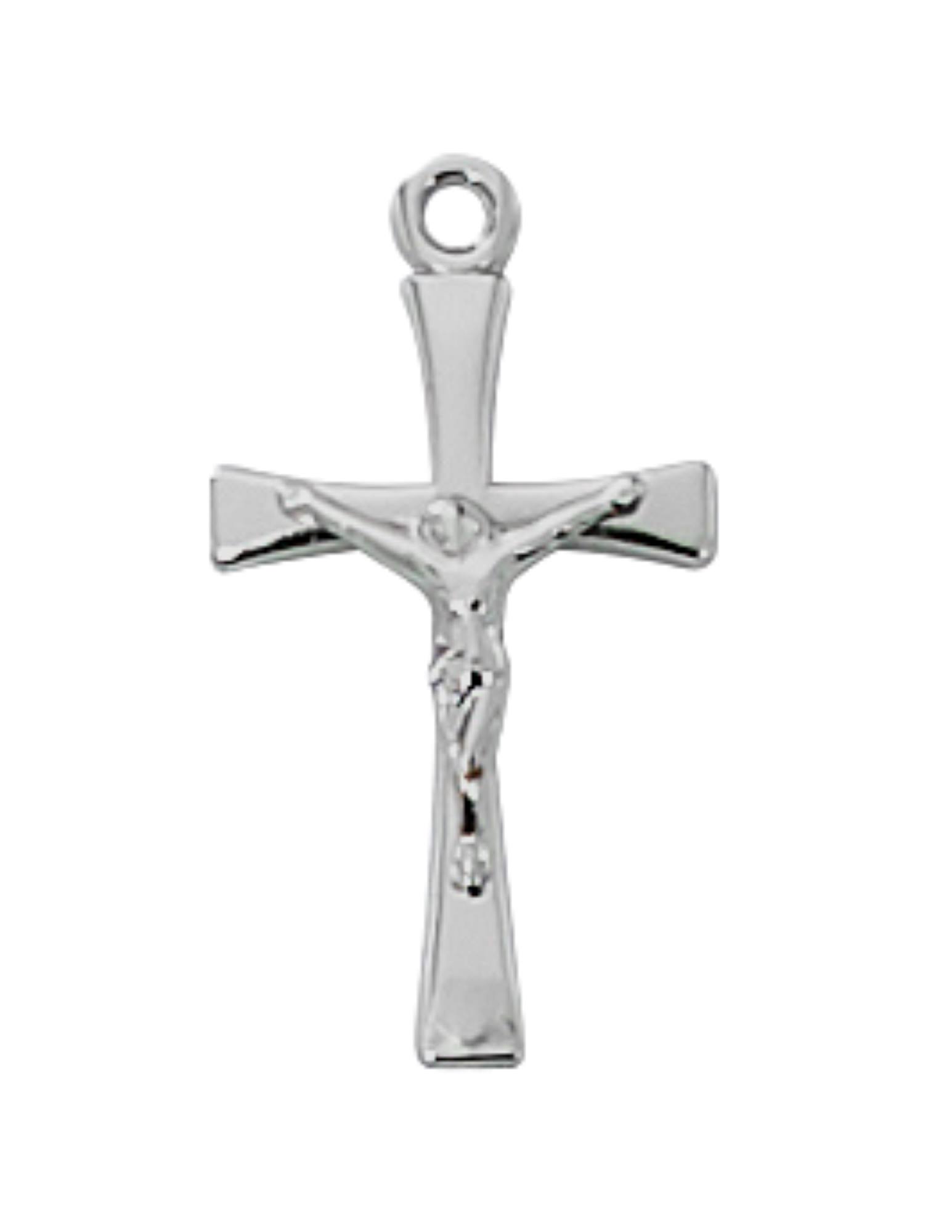 McVan L9190 0.75 x 0.63 x 0.6 in. Sterling Crucifix Pendant