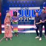 Kelly Ripa suffers wardrobe malfunction during awkward July 4th game with co-host Ryan Seacrest on live talk show