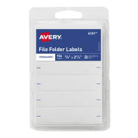 Avery Labels File Folder