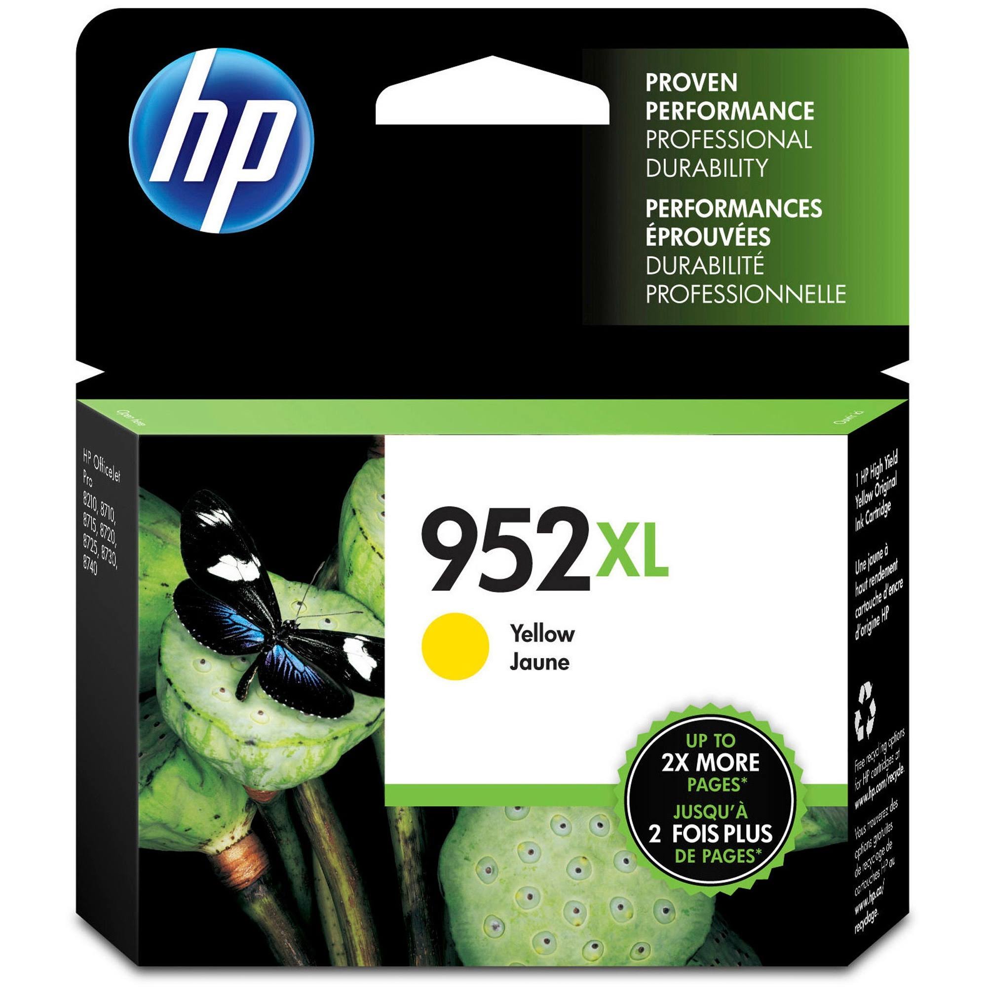 HP 952XL High Yield Original Ink Cartridge - Yellow