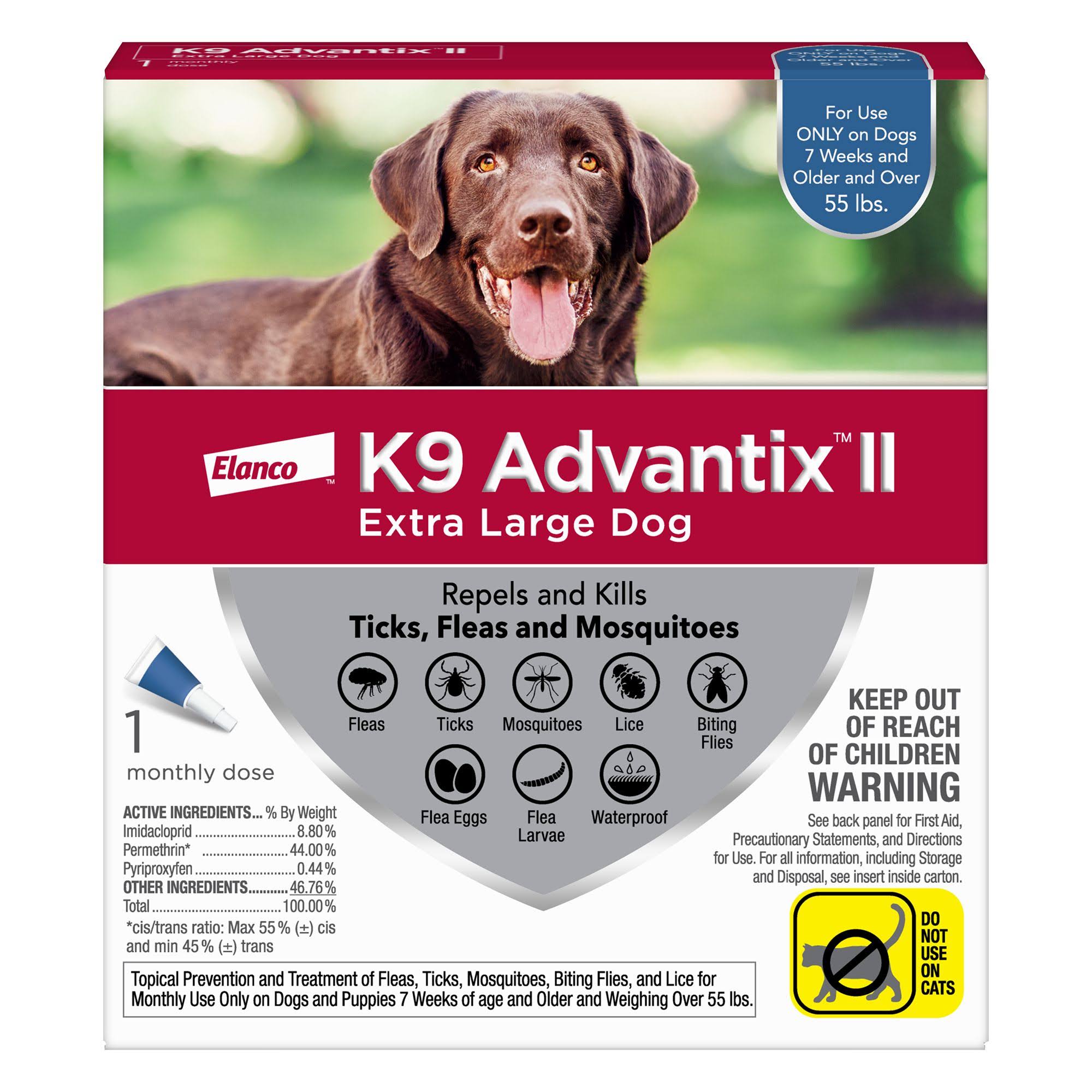 K9 Advantix II Extra Large Dog 1 Month Dose