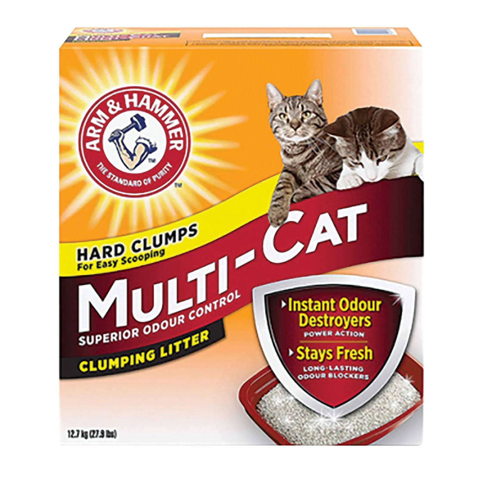Arm & Hammer Multi-cat Clumping Litter - Fresh Scent, 6.4kg