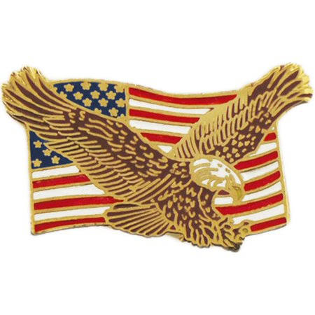 Eagle U.S. Flag Lapel Pin