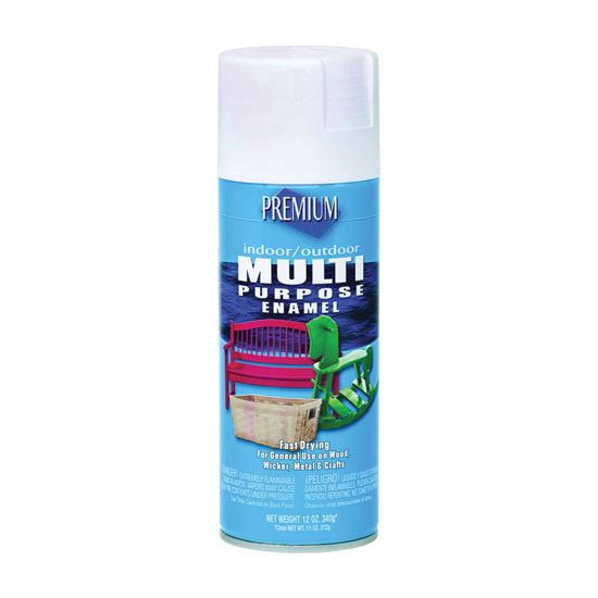 Rust-Oleum Multi-Purpose Spray Paint - White, 12oz