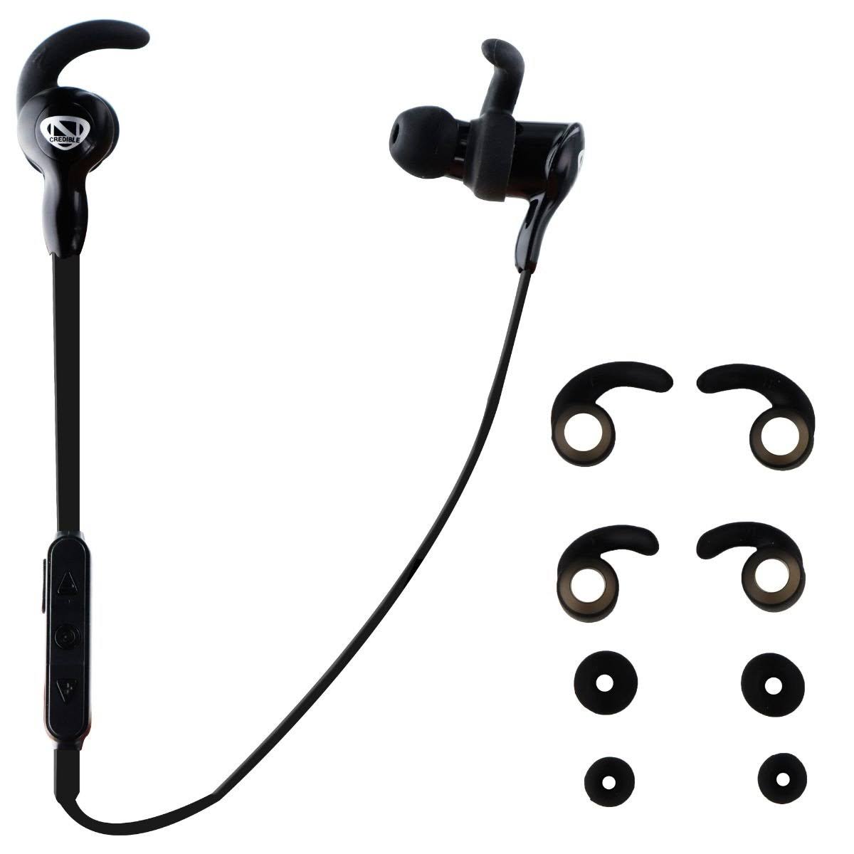 Ncredible Universal Bluetooth Sport Earbud Headphones - Black