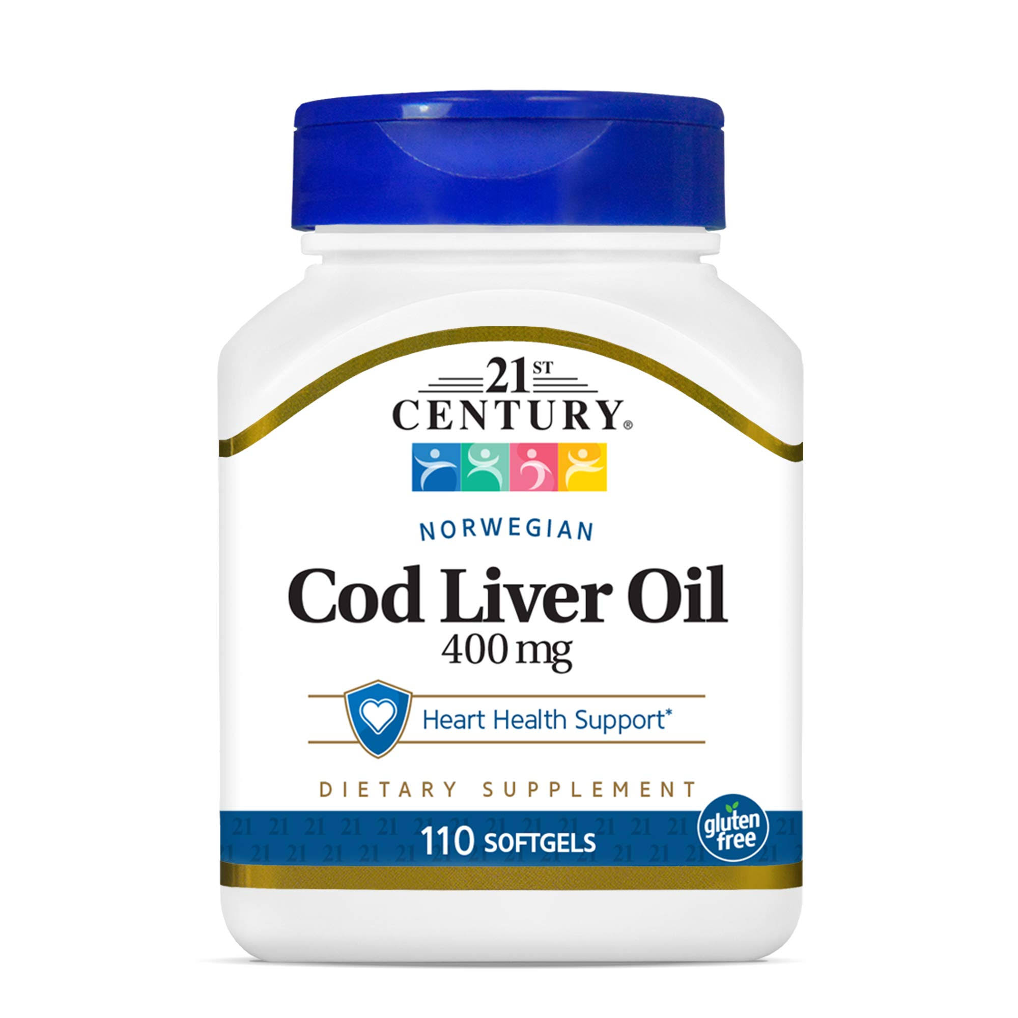 21st Century Norwegian Cod Liver Oil Vitamins - 110 Softgels