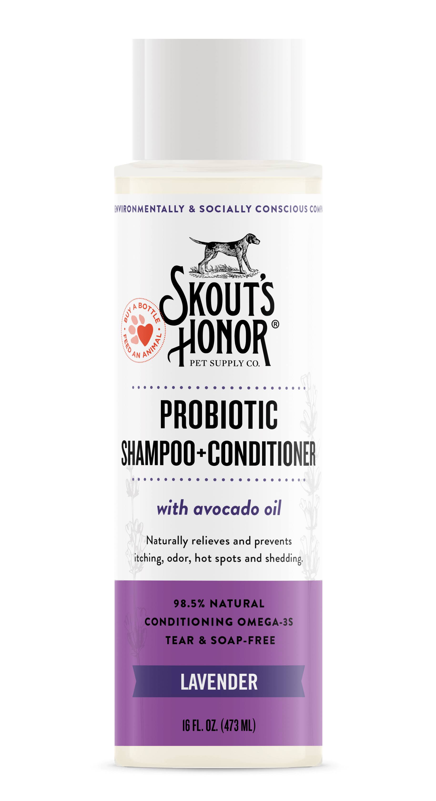 Skout's Honor Probiotic Shampoo & Conditioner Lavender
