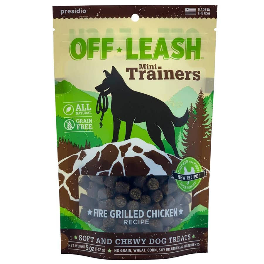 Off Leash Mini Trainers Dog Treats 14 oz / Grilled Chicken