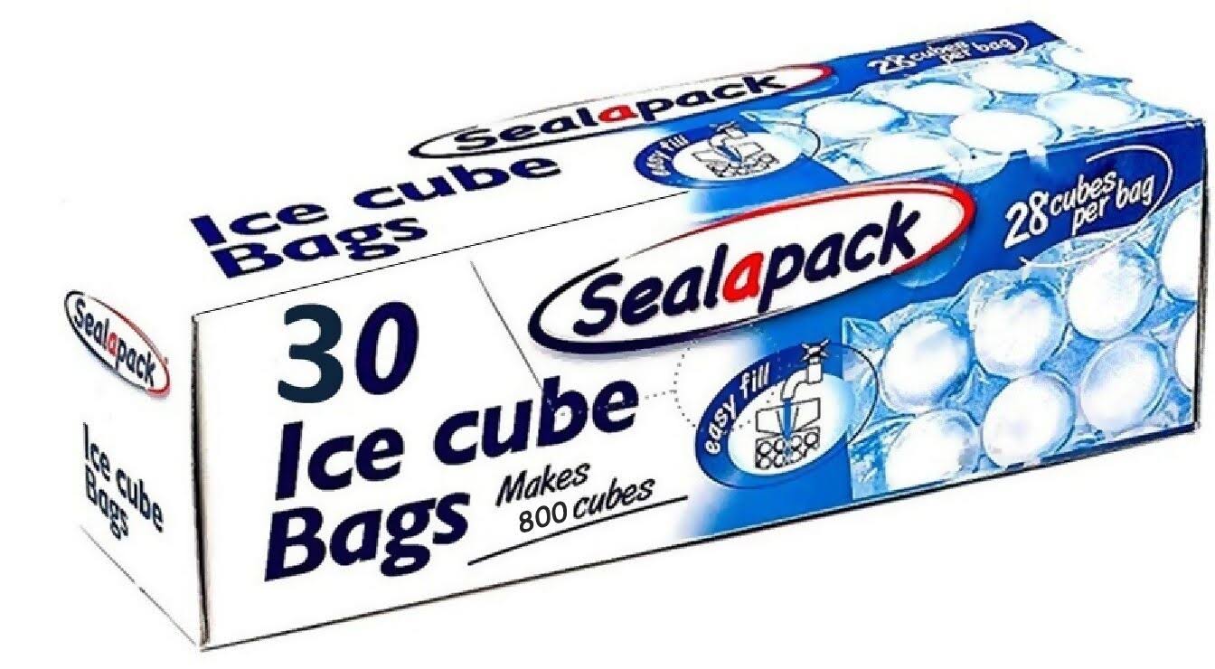 30 Pack of Sealapack Ice Cube Bags Makes Over 800 Ice Cubes