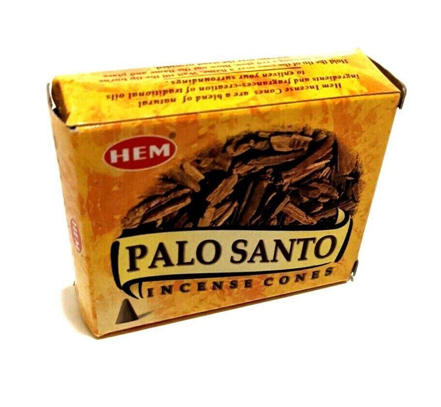 Hem Incense Cones -10 Count Box Palo Santo (Madera Sagrada)