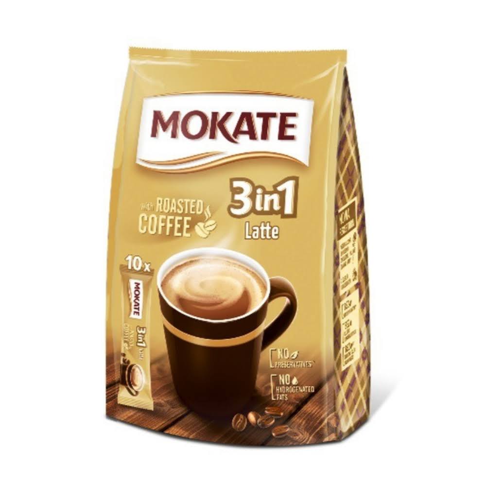 Mokate 3in1 Latte with Roasted Coffee 10 Sachets
