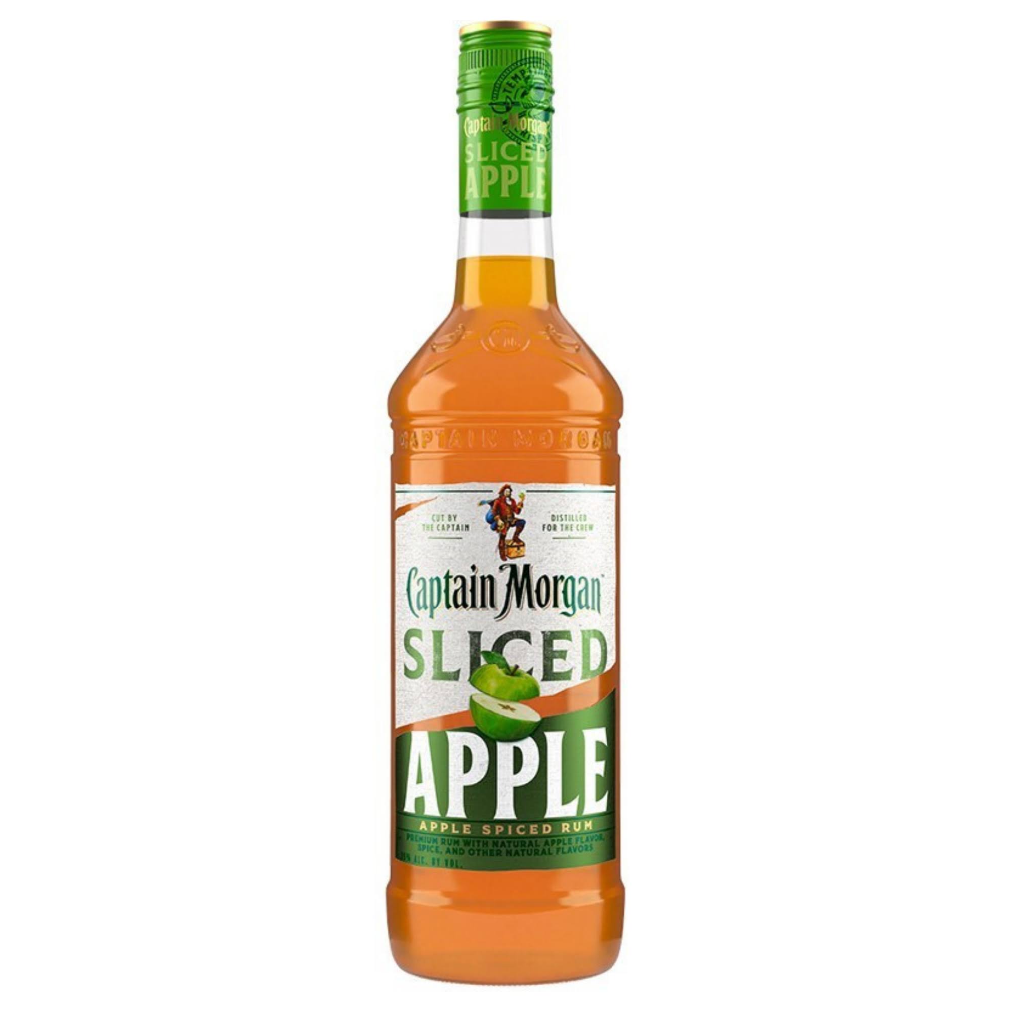 Captain Morgan Rum, Apple Spiced, Sliced Apple - 750 ml