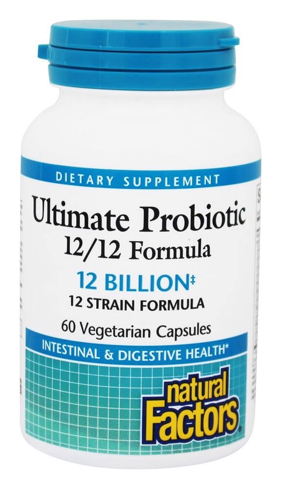 Natural Factors Ultimate Probiotic 12/12 Formula Capsules - 60 Count