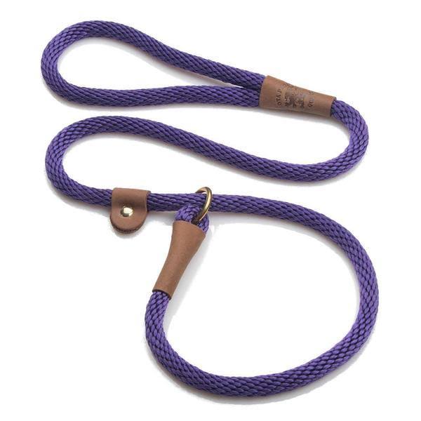 Mendota Slip Dog Lead - Purple, Small, 3/8" x 6'