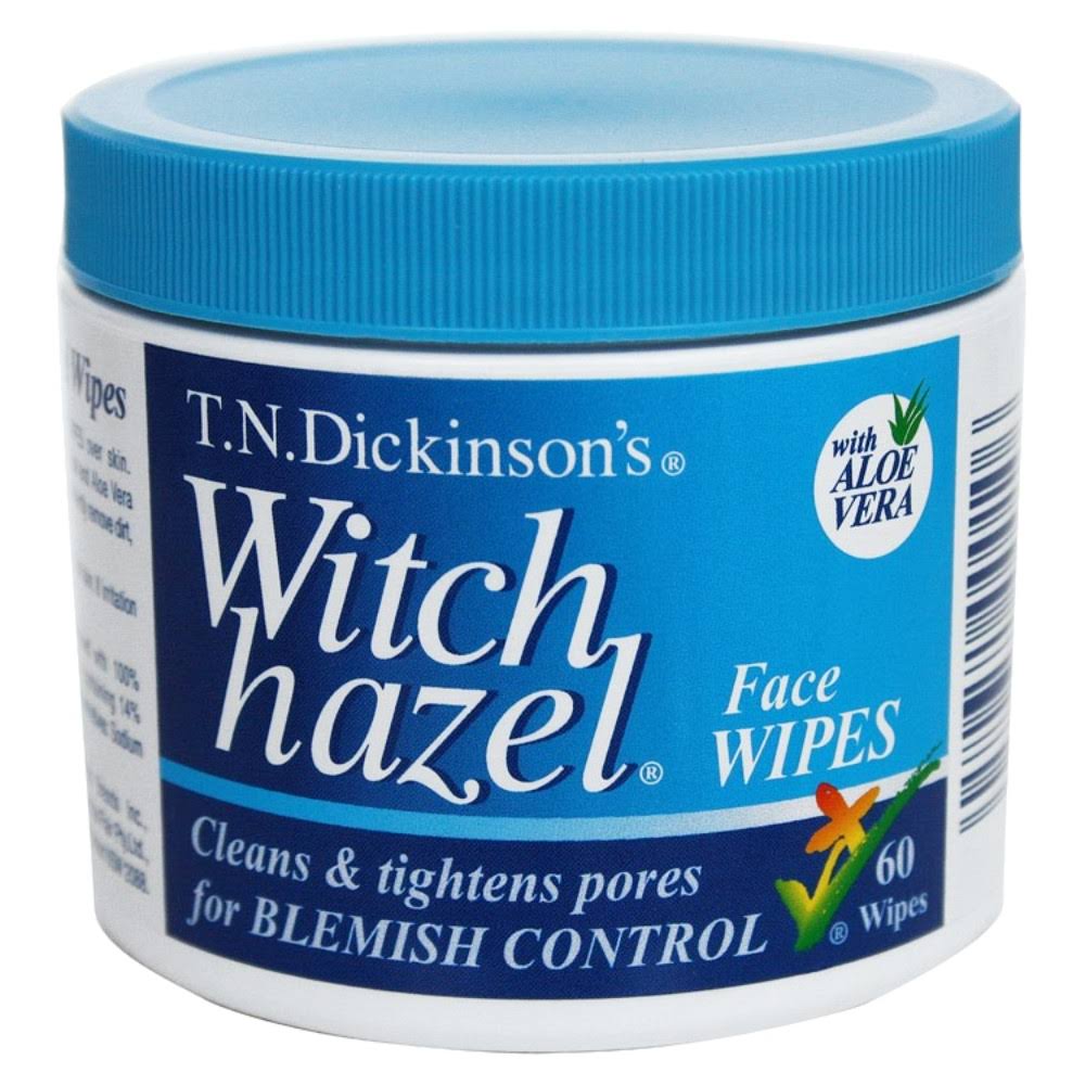 T.N. Dickinsons Witch Hazel Cleans and Refreshes Cleansing Pads - 60pk