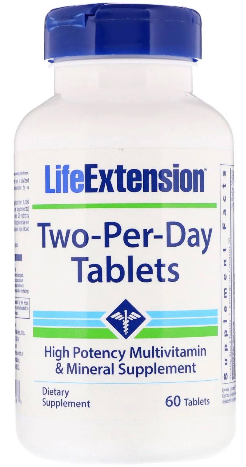 Life Extension Two-per-day Tablets Supplements - 60ct
