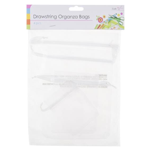 The Range - Pack of 4 Drawstring Organza Bags