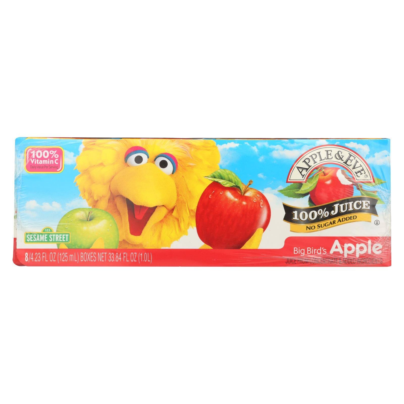 Apple and Eve Sesame Street Big Bird's Apple 100 Percent Juice - 8ct