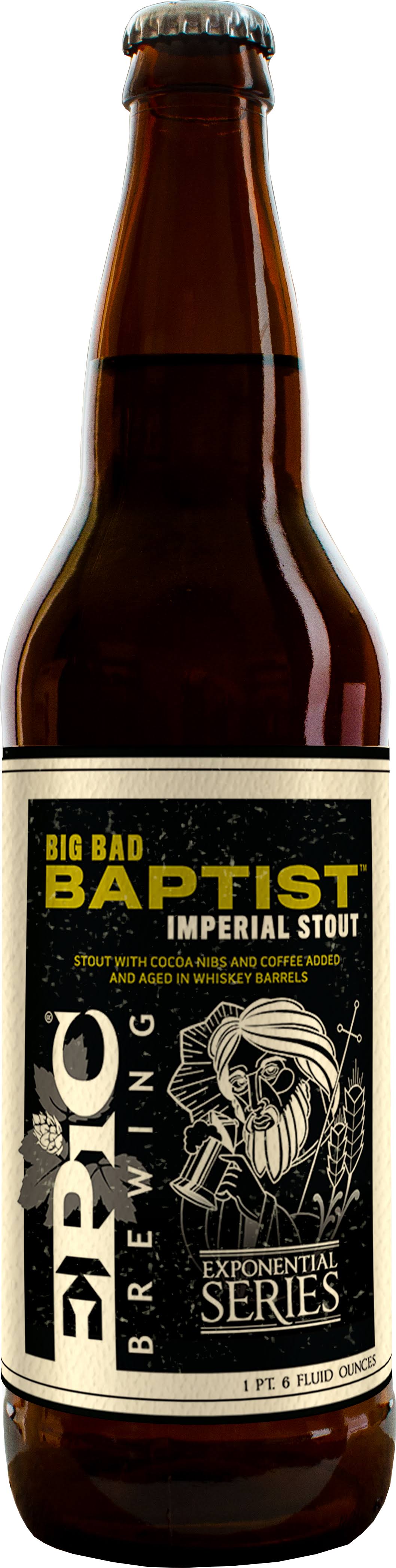 Epic Brewing Big Bad Baptist. Beer, Imperial Stout - 1 pt 6 fl oz