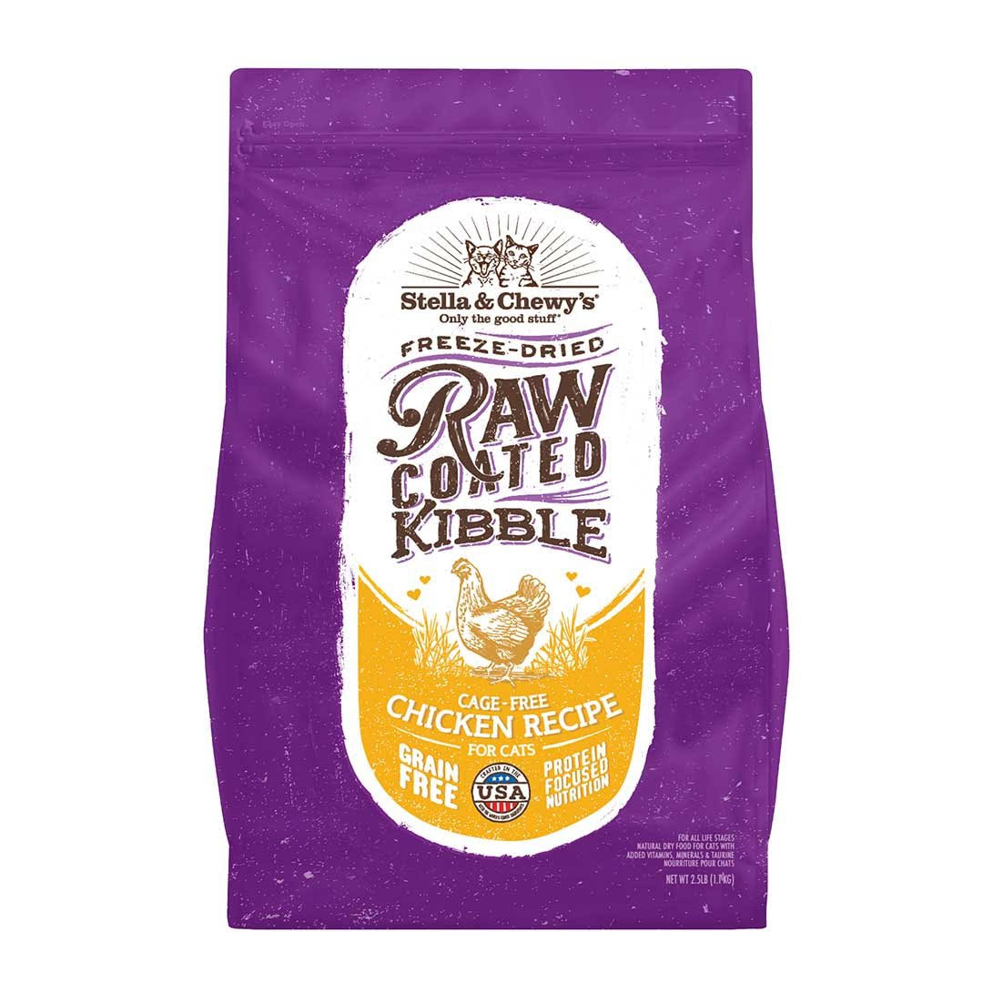 Stella & Chewy's Raw Coated Kibble Cage Free Chicken Recipe Dry Cat Food, 10 lbs