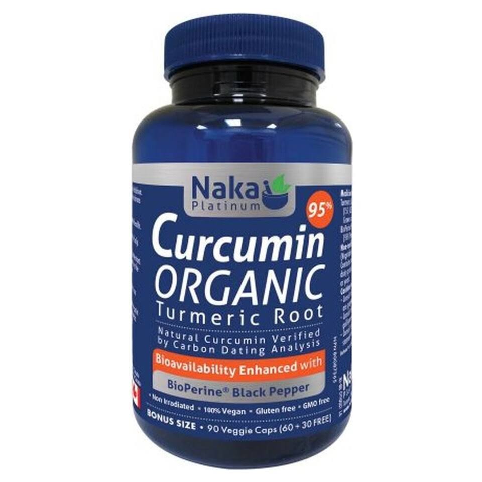Naka Platinum Curcumin Organic 95% 90 caps