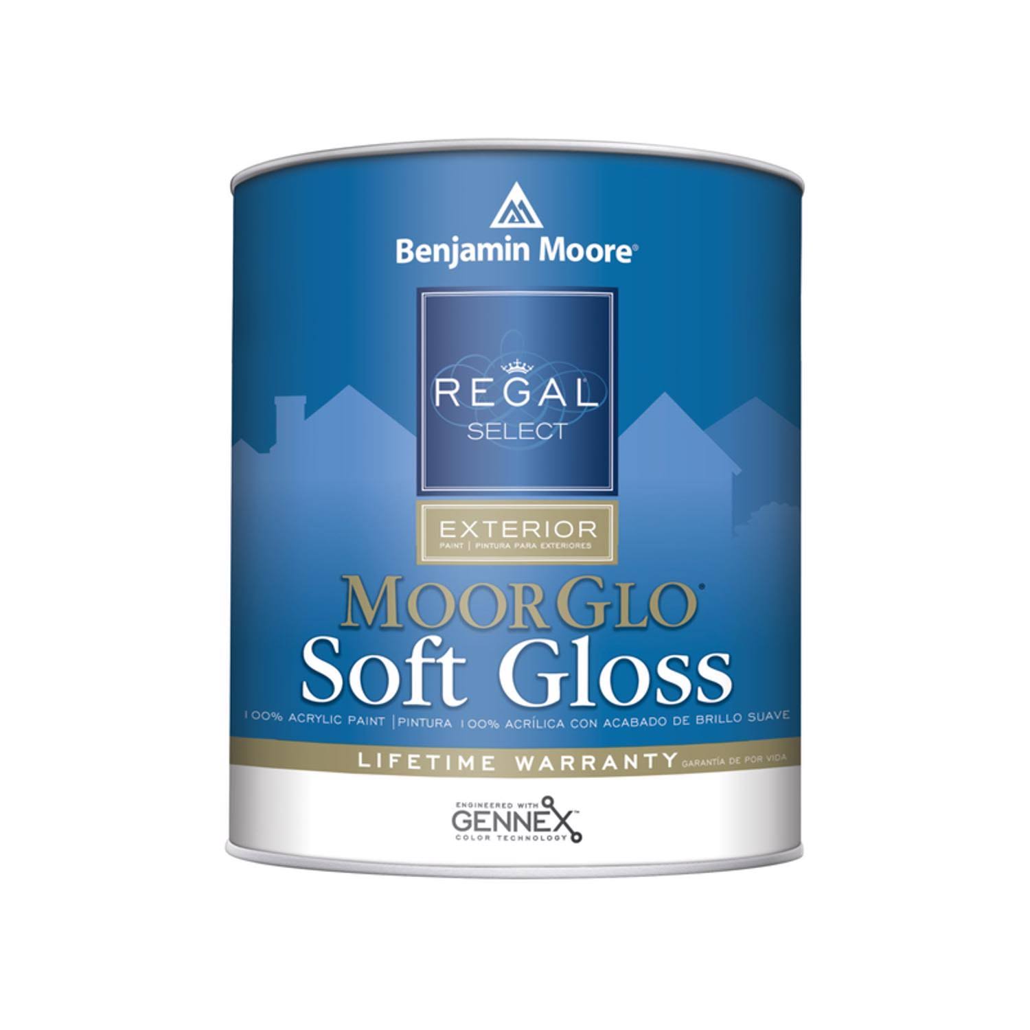 Benjamin Moore Regal Select MoorGlo Soft Gloss Finish Soft Gloss (W096) - Quart / White
