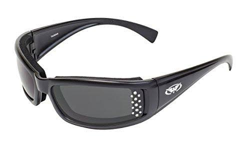 Global Vision Allie Cat SM Women's Motorcycle Sunglasses Anti-Fog, Size: Adult Regular, Black