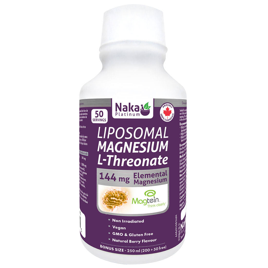 Naka Liposomal Magnesium L-Threonate - 250 ml
