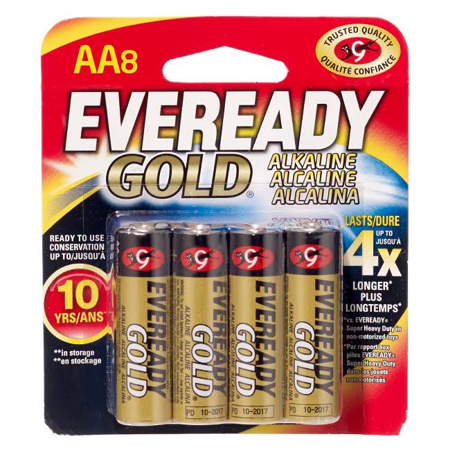 Eveready Gold Alakaline Aa Batteries - 8ct