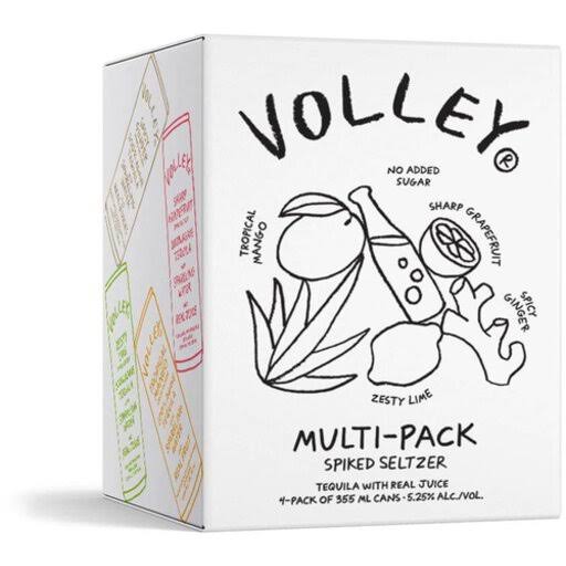Volley Spiked Seltzer Multi Pack Variety 4pk Cans