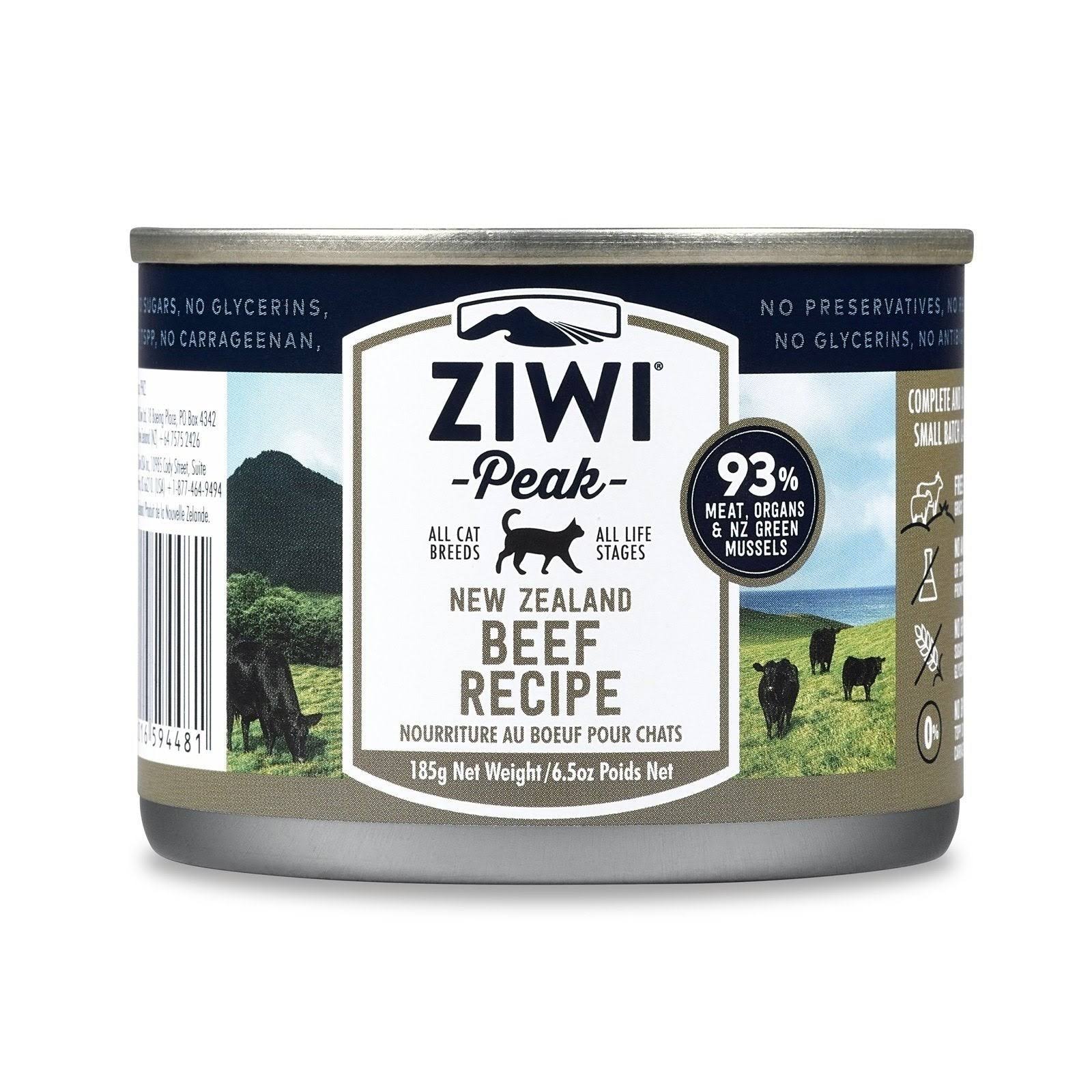 ZiwiPeak Canned Cat Food - Beef Recipe, 6.5oz