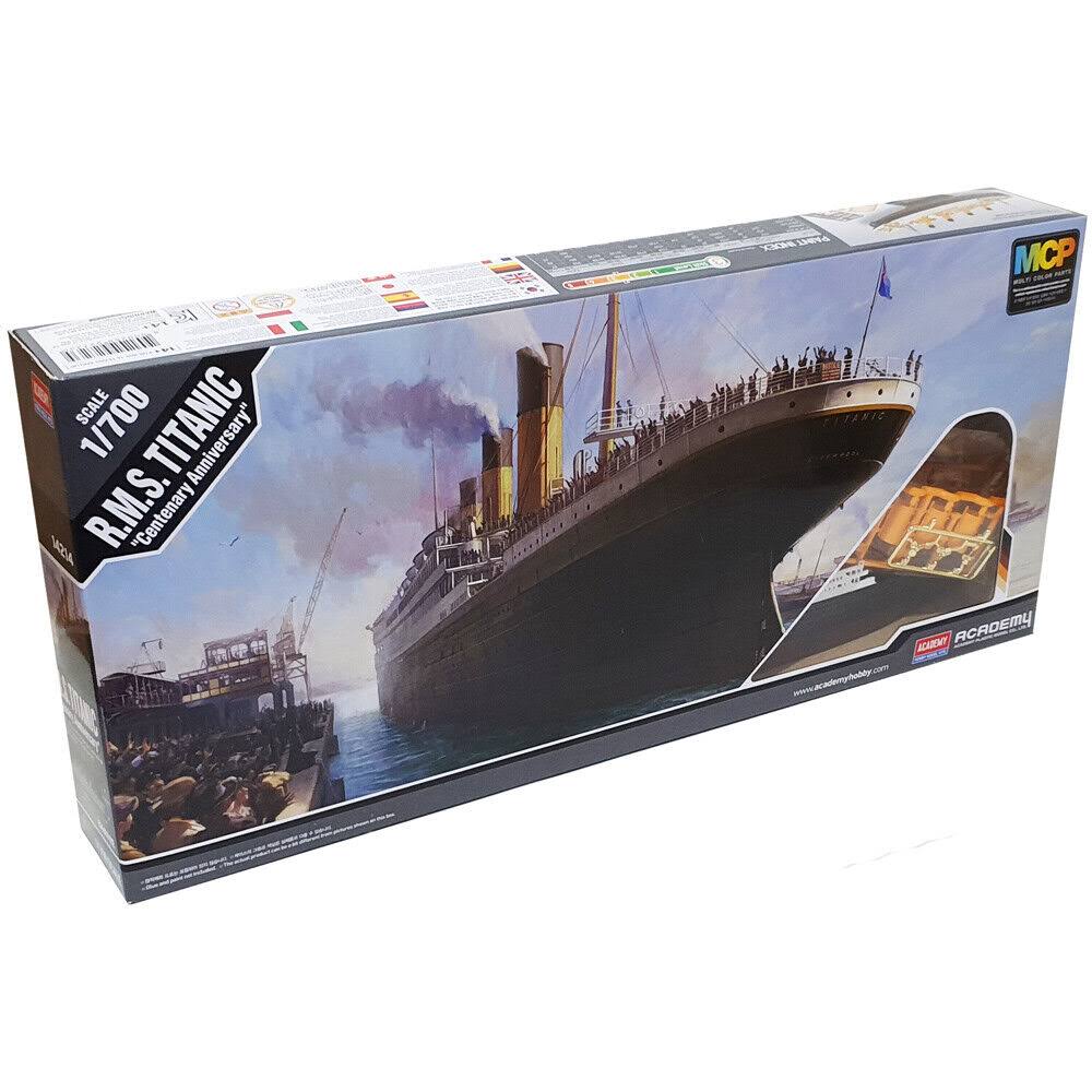 Academy RMS Titanic Centenary Edition Boat Model Building Kit - 1/700 Scale