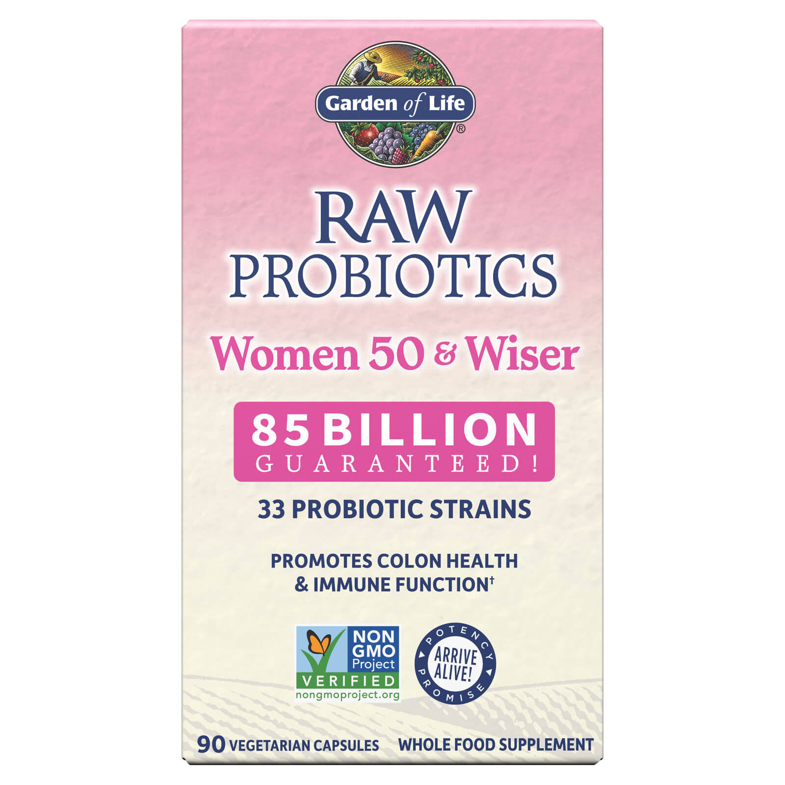 Garden of Life Raw Probiotics Women 50 & Wiser Dietary Supplement - 90 Capsules