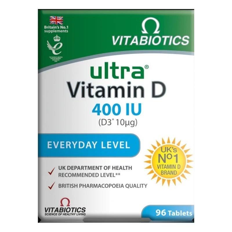 Vitabiotics Ultra Vitamin D 400IU 96 Tablets
