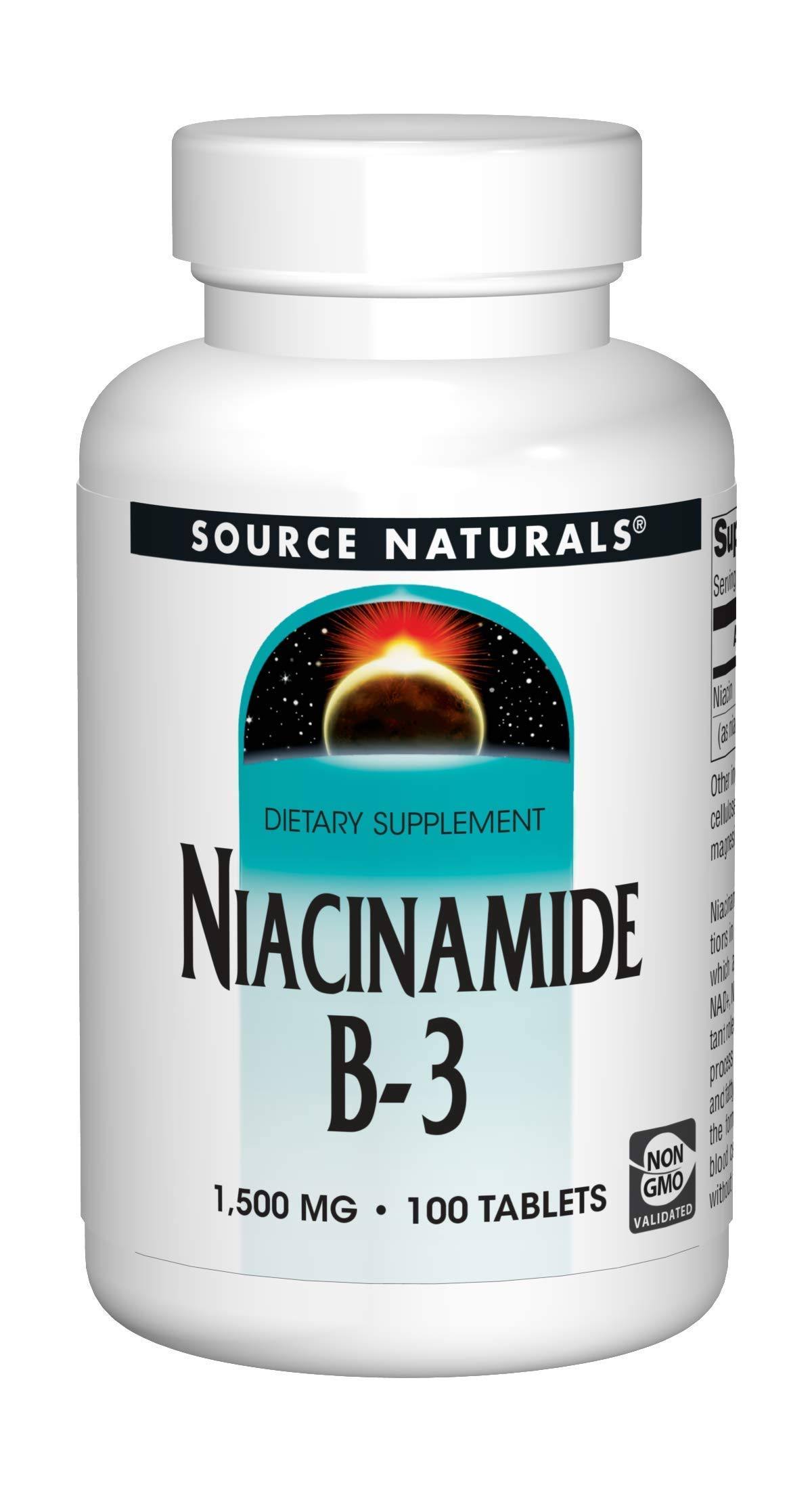 Source Naturals Niacinamide Dietary Supplement Tablets - 1500mg, 100ct