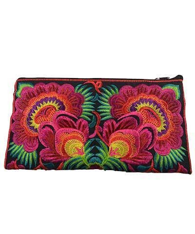 Plymouth Hand Made Accessory Bag - 23 Pink Floral
