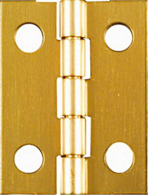 National #N211-177 Hinge - 4pk, 1" x 3/4", Brass