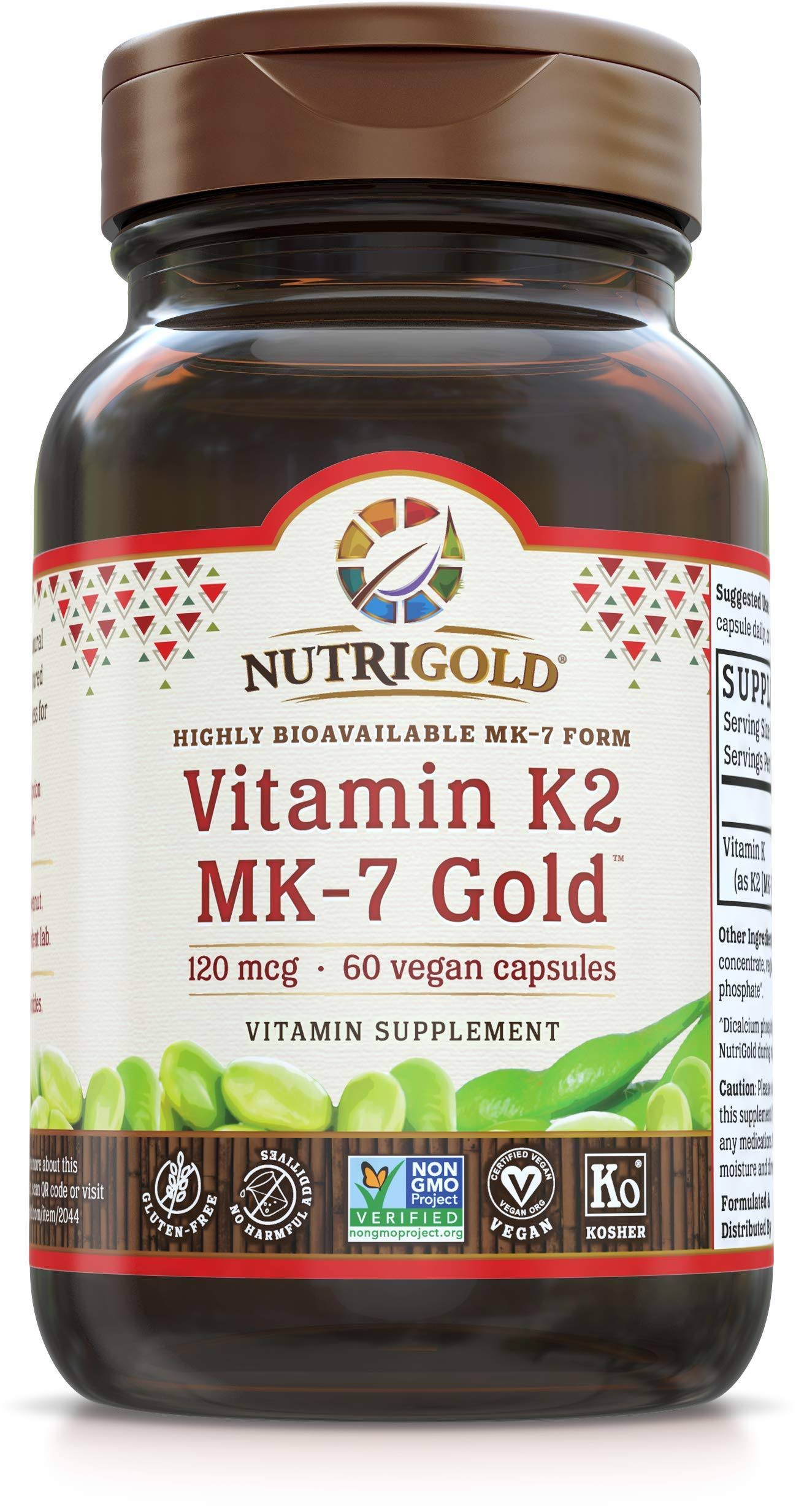 Vitamin K2 Mk-7, 100 Mcg, 600 Liquid Capsules