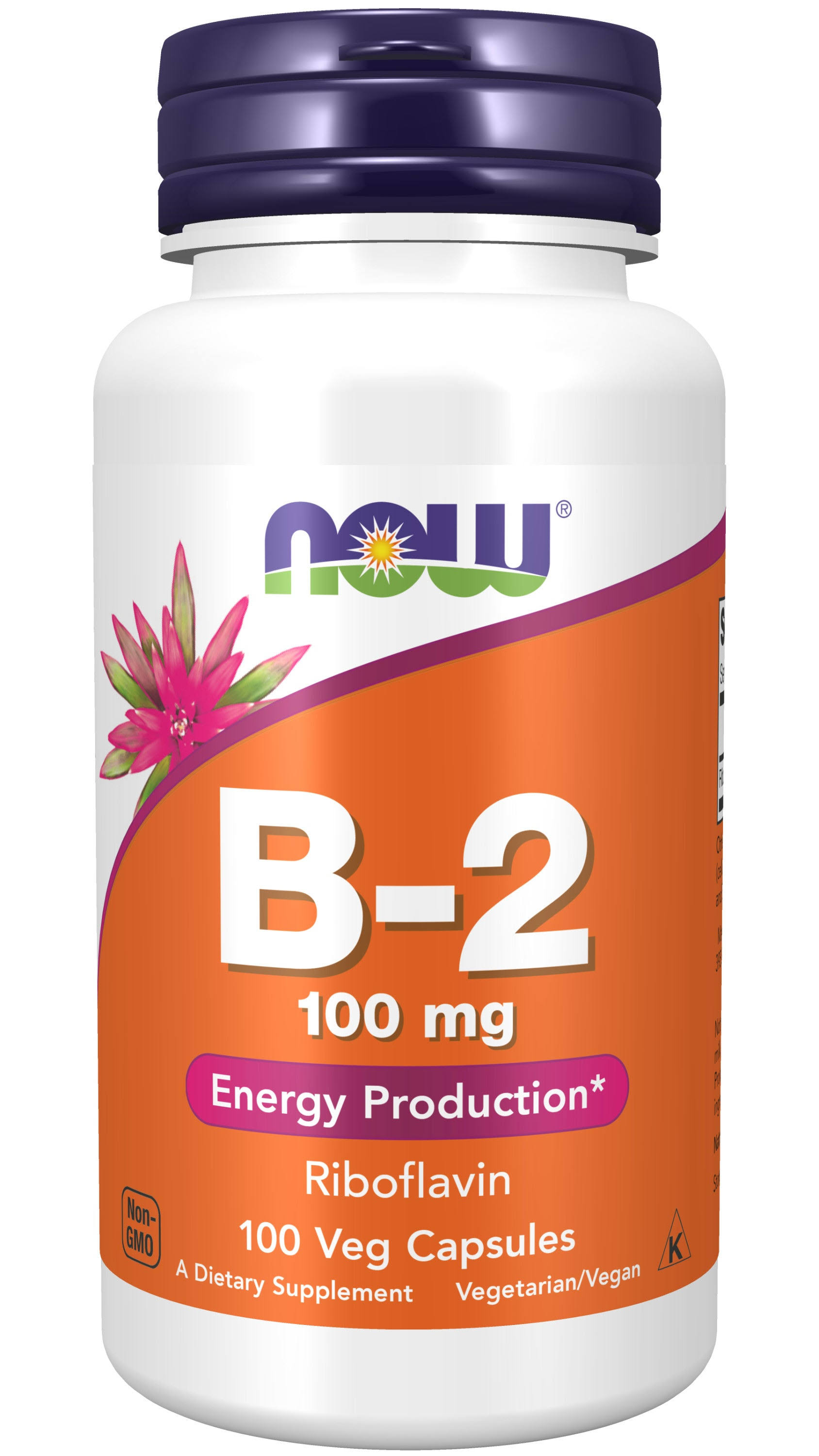 Now Foods Vitamin B-2 Riboflavin - 100mg, 100 Capsules