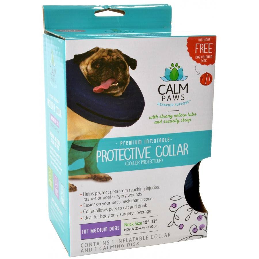 Calm Paws Premium Inflatable Protective Collar - Medium