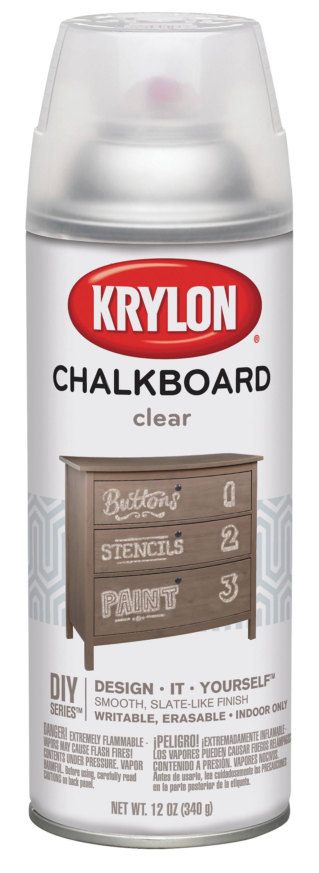 Chalkboard Aerosol Spray 12oz - Clear - Krylon - 808