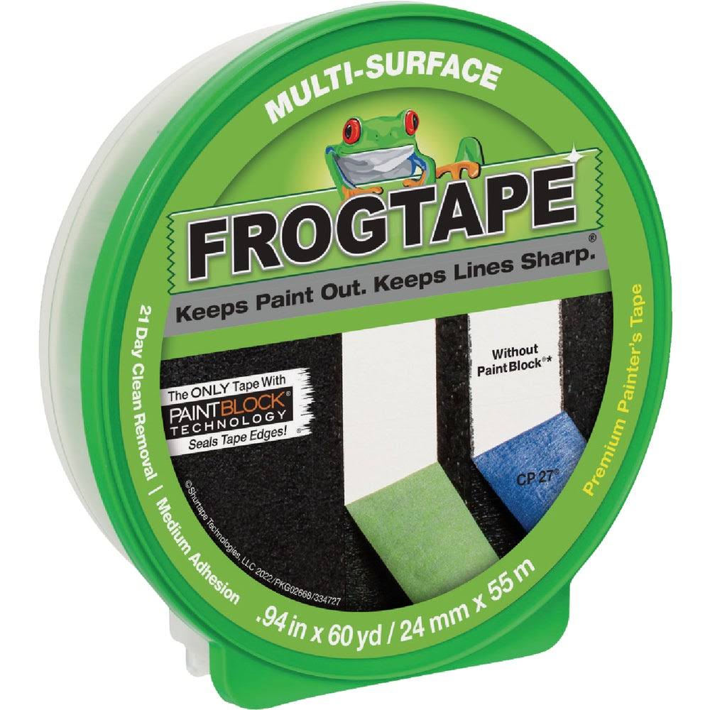 Frogtape Multi-Surface Painter's Tape - 0.94" X 60yds, Green